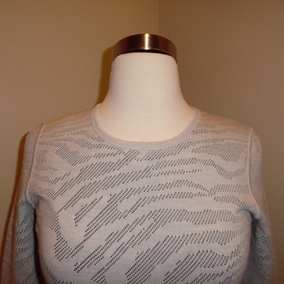 Hugo Boss Wool Knit Grey Flaiza Fit n Flare Dress - Picture 3 of 8